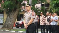 Kapolda Gorontalo Irjen Pol. Drs. Widodo, S.H., M.H. pimpin apel pagi (Foto/hmsPolda)